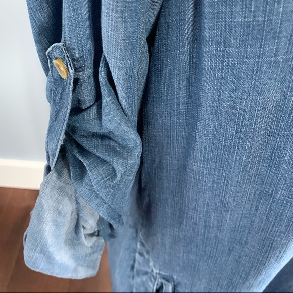 Anthropologie Cloth & Stone Chambray Tunic Dress - Picture 4 of 12